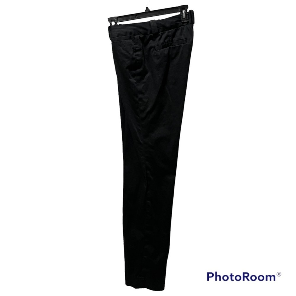 Banana Republic The Logan Fit Wide Leg Black Trousers-Womens Size 6-98% Cotton